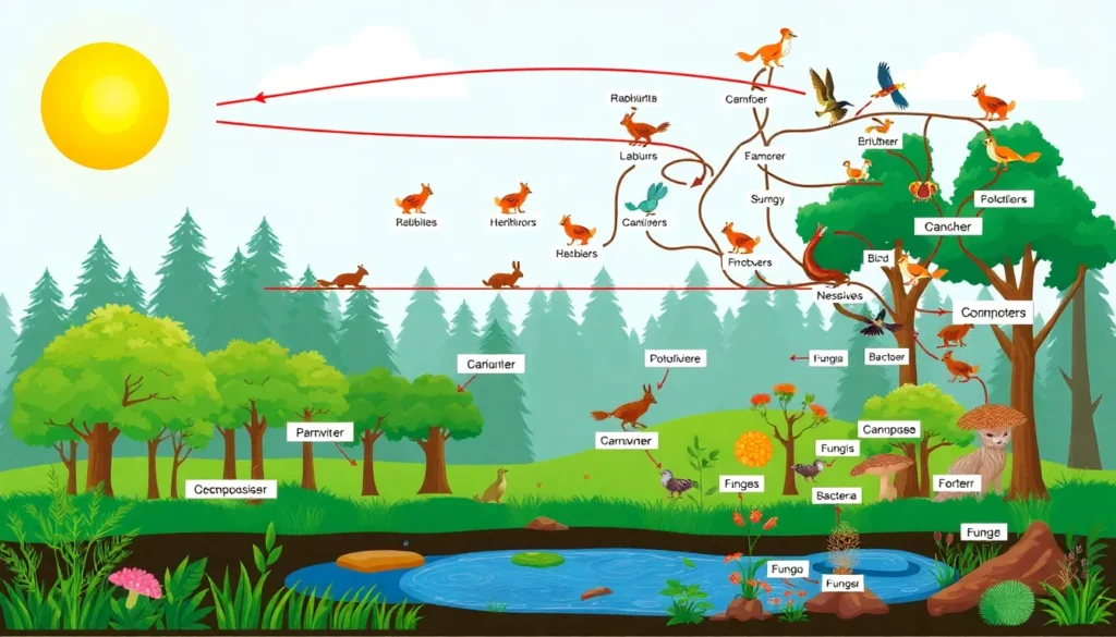 Featured image for Rantai Makanan dan Jaring Makanan: Panduan Lengkap Aliran Energi — Biologi