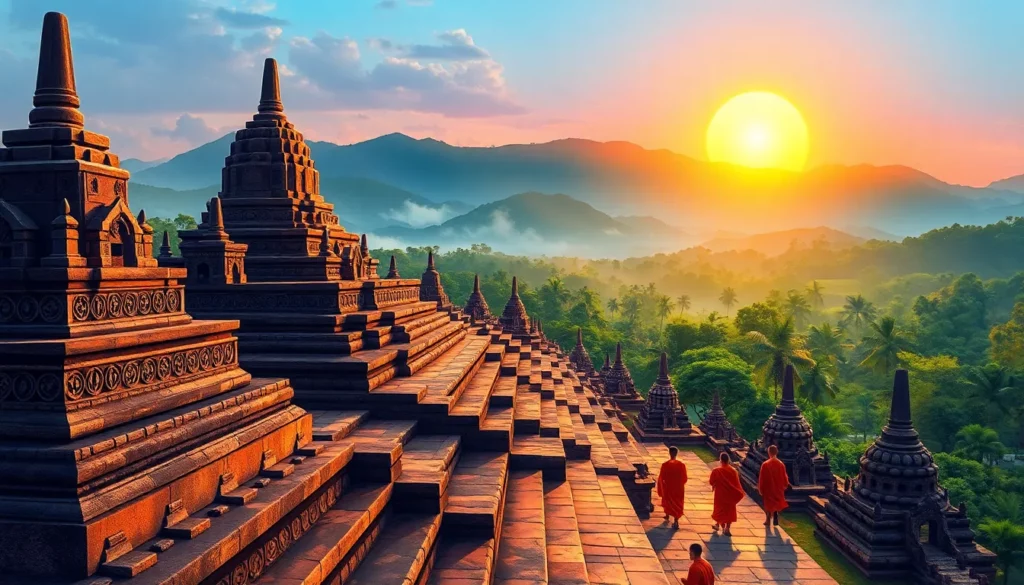 Featured image for Candi Borobudur: Panduan Lengkap Sejarah dan Arsitektur Kerajaan Syailendra — Sejarah